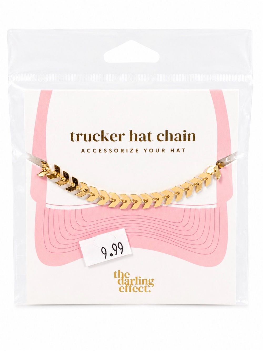 The Darling Effect Gold Trucker Hat Chain